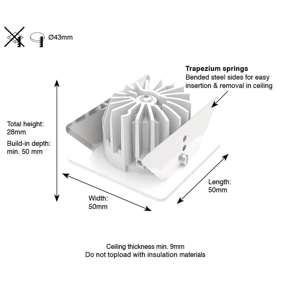 DOXIS 1518 Juno IP44 Square Soft Beam — фото 4