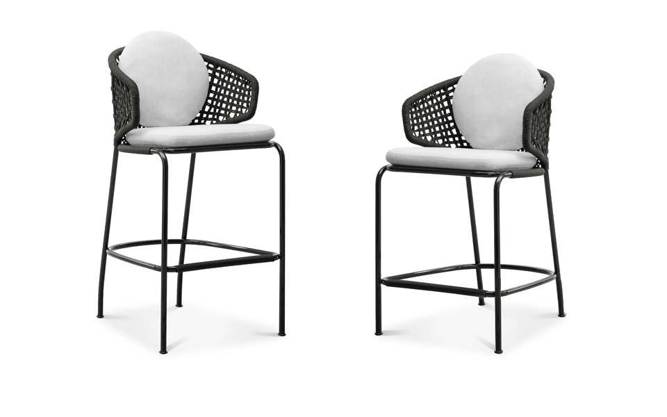 Aston "Cord" Outdoor Stool Minotti — вид сбоку