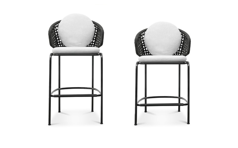 Aston "Cord" Outdoor Stool Minotti — в интерьере