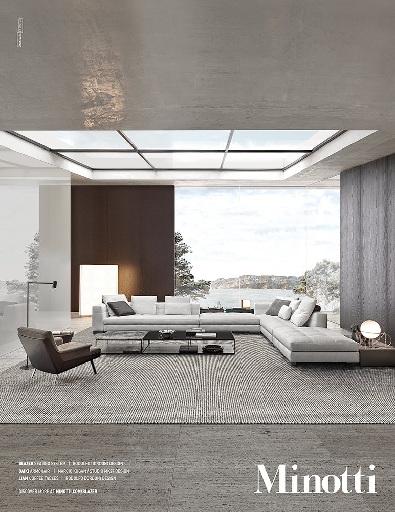 Blazer Minotti — в интерьере