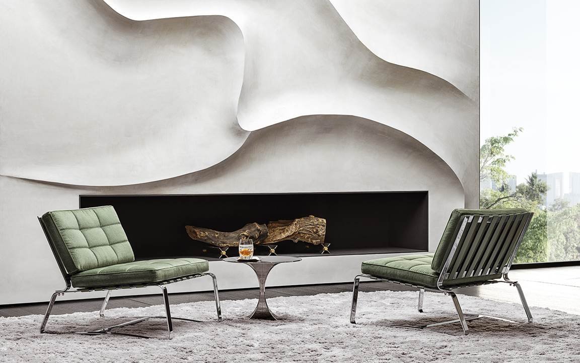 Delaunay Quilt Minotti — в интерьере