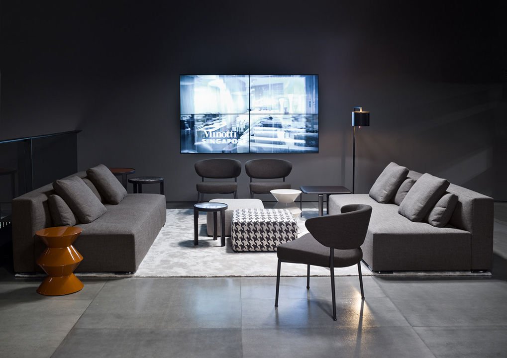 Mills "Low" Minotti — вид сбоку