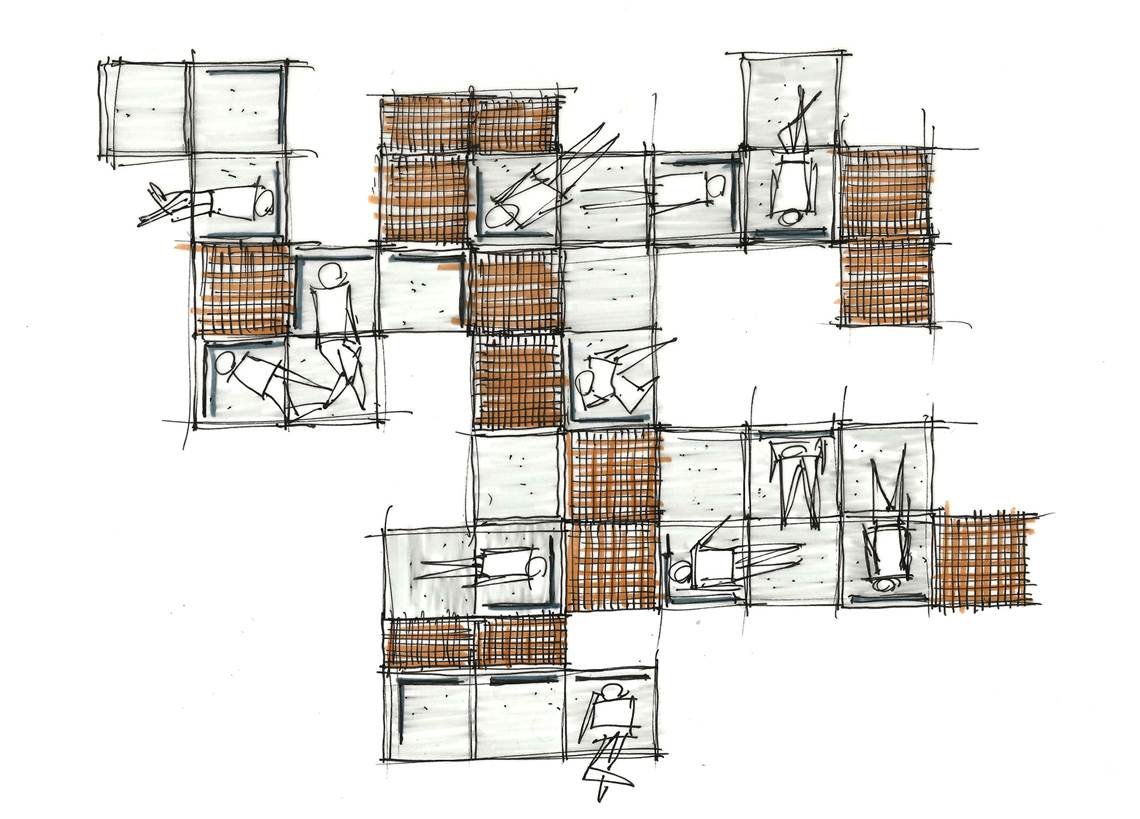 Quadrado Minotti — в интерьере