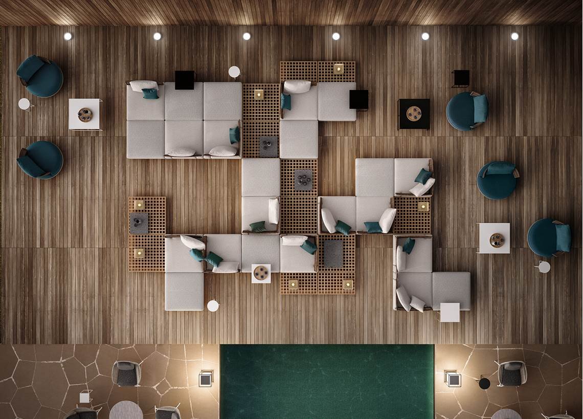 Quadrado Minotti — в интерьере