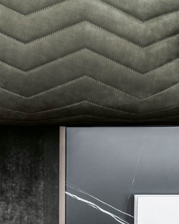 Quincy Chevron Minotti — деталь отделки