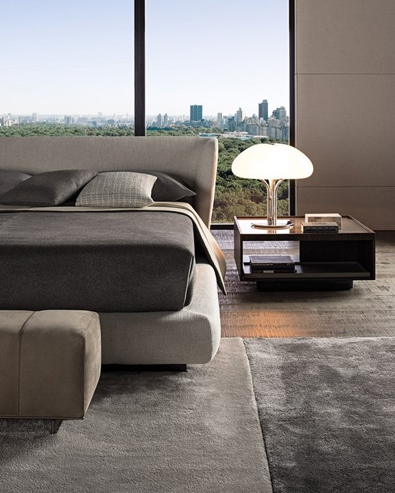 Reeves Bed Minotti — в интерьере